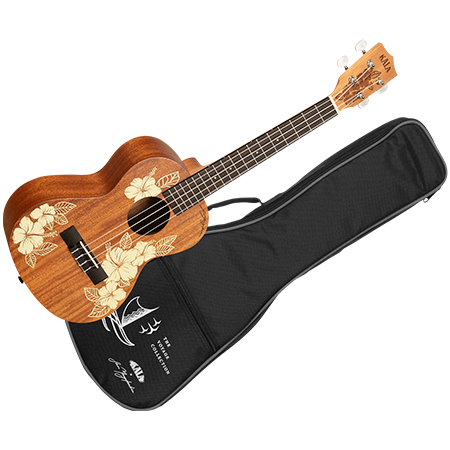 Kala Maori Hibiscus Mahogany Tenor + housse
