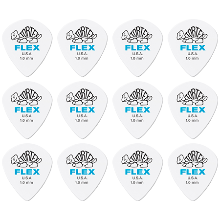 Dunlop 468P100 Tortex Flex Jazz III 1,00 mm Sachet de 12