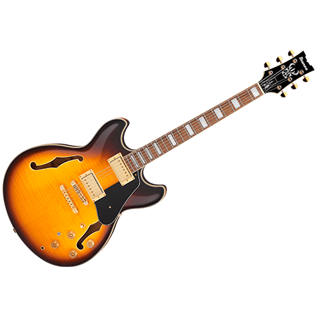 Ibanez John Scofield JSM10EM TTB Two-Tone Burst