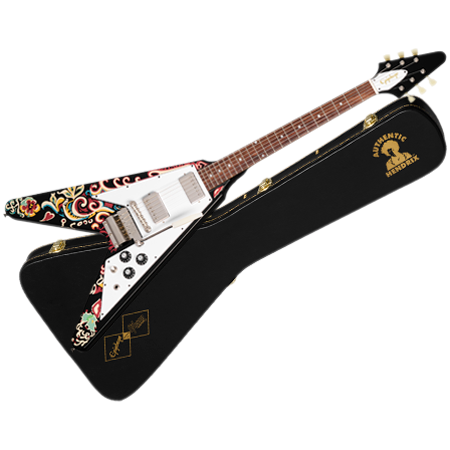 Epiphone Flying-V Jimi Hendrix Love Drops Ebony