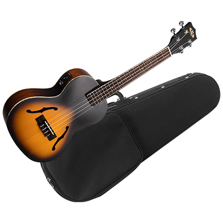 Kala Archtop Tobacco Burst Tenor électro-acoustique + étui