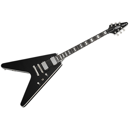 Prophecy Flying V Aged Jet Black Metallic + housse