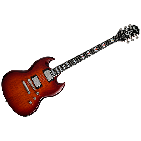 Epiphone SG Modern Prophecy Aged Bengal Tiger Burst + Housse