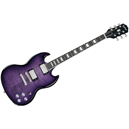 SG Modern Figured Purple Burst + Housse Epiphone