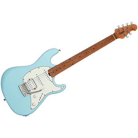 Cutlass CT50HSS Daphne Blue Satin Sterling by Music Man
