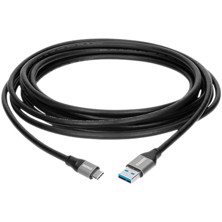 Klotz Câble USB 3.1 USB-A / USB-C noir, longueur 3 m