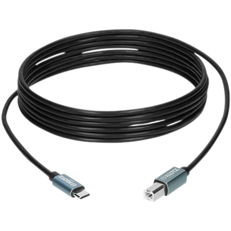 Klotz Câble USB 2.0 USB-C / USB-B noir, longueur 2 m