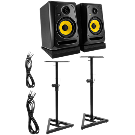 Krk Pack Classic 5 Monitor (la paire) + Supports hauts