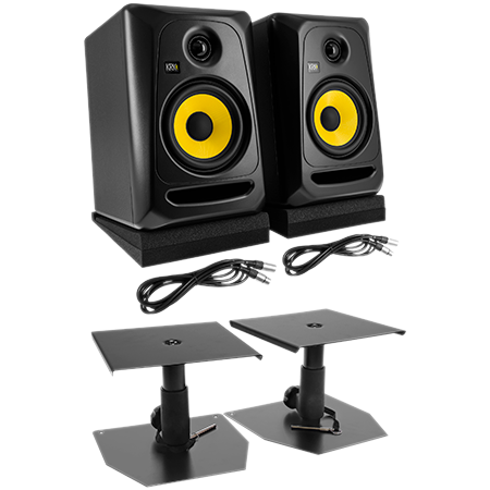 Krk Pack Classic 5 Monitor (la paire) + Supports bas