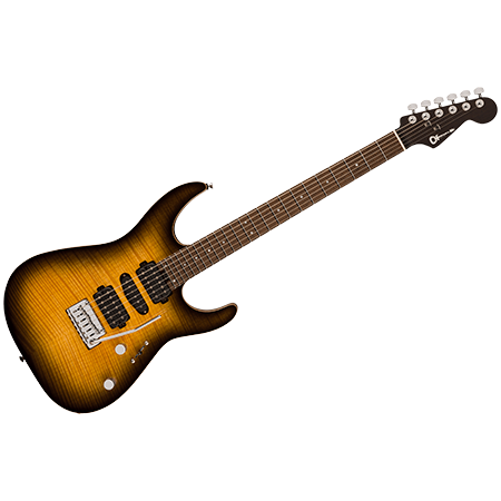 MJ DK24 HSH 2PT Antique Burst Charvel