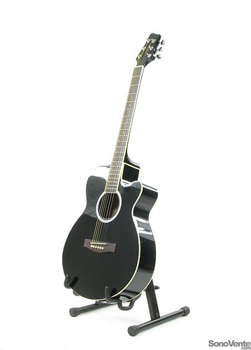 Guitare classique électro-acoustique noire Stagg avec accordeur intégré et  préampli