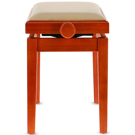 Banquette piano Deluxe cerisier mat assise beige Gewa