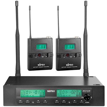 Pack Complet e-GO Max + 2 Micros serre-tête sans fil Mipro Elokance