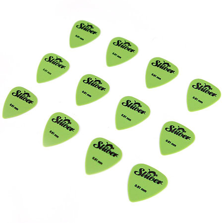 Shiver Médiators Nylon 0,81 mm Boîte de 12 Vert
