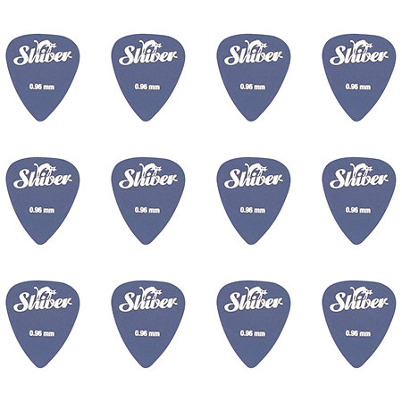 Shiver Médiators Nylon 0,96 mm Boîte de 12 Bleu