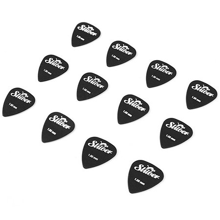 Shiver Médiators Nylon 1,50 mm Boîte de 12 Noir