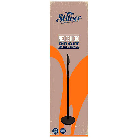 Pied de micro droit base ronde Shiver