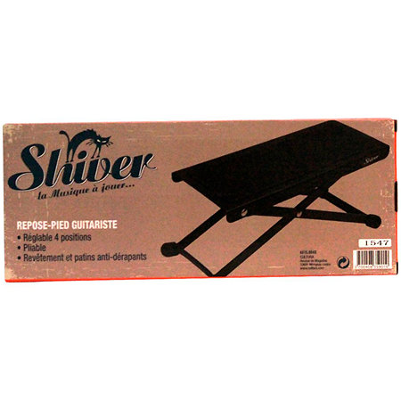Repose pied en métal noir Shiver