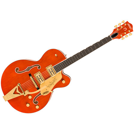 Gretsch Guitars G6120 Nashville Hollow Body with Bigsby Orange Stain + Etui