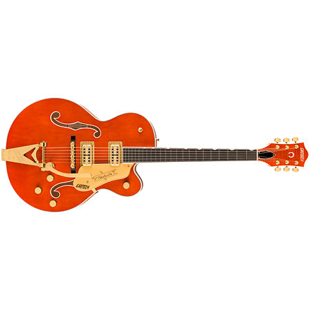 Gretsch Guitars G6120 Nashville Hollow Body with Bigsby Orange Stain + Etui