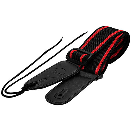 Shiver Sangle guitare basic noire et rouge