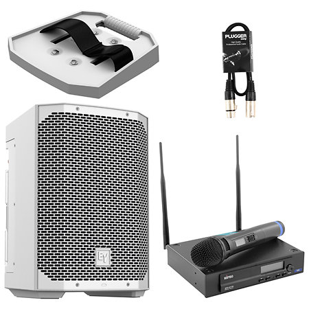 Electro-Voice Pack autonome Everse 8 White + Micro main sans fil Mipro