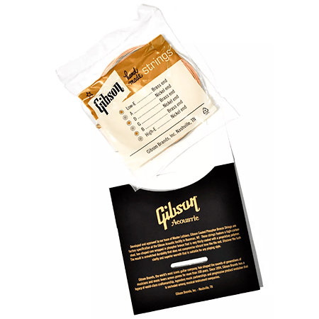 SAG-CPB12 Coated Phosphor Bronze Acoustic Guitar Strings Light 12-53 Gibson