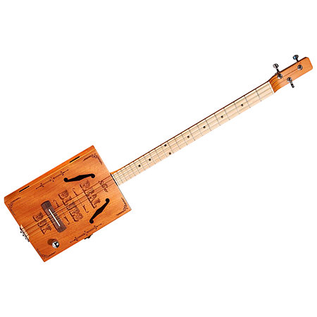 Shiver Cigar Box guitare à 3 cordes