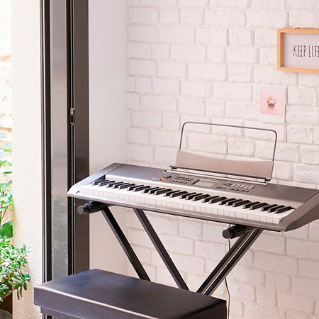 KS-52 clavier arrangeur 61 touches gris métallisé Shiver