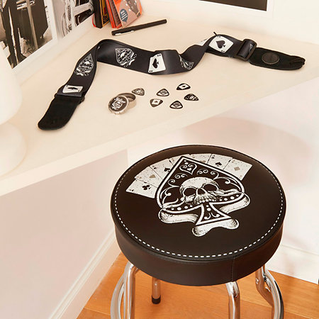 Tabouret guitariste rock 61 cm Shiver