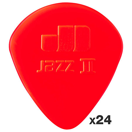 Dunlop 47R2N Jazz II nylon 1,10 mm Sachet de 24