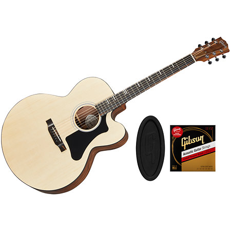 Gibson G-200 EC + Acoustic Player Port Cover + Cordes