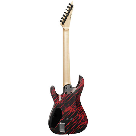 USA M-7 Hardtail Baritone EMG Blood Splatter Black ESP