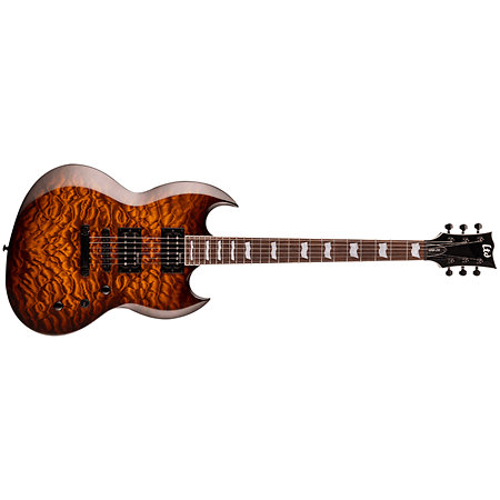 LTD Viper 256 QM Dark Brown Sunburst