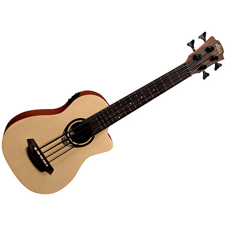 LAG Tiki Bass Fretless Pan-Coupé Électro
