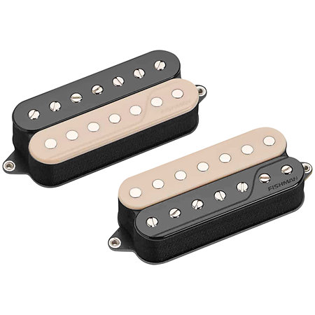 Fishman Fluence PRF-CO7-SV2 Set Neck/Bridge Open Core Classic Actif Humbucker 7 cordes Zebra inversé