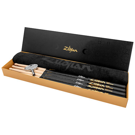 Zildjian SDSP247 Bundle 4 x 5A DIP + Serviette + Clé Batterie