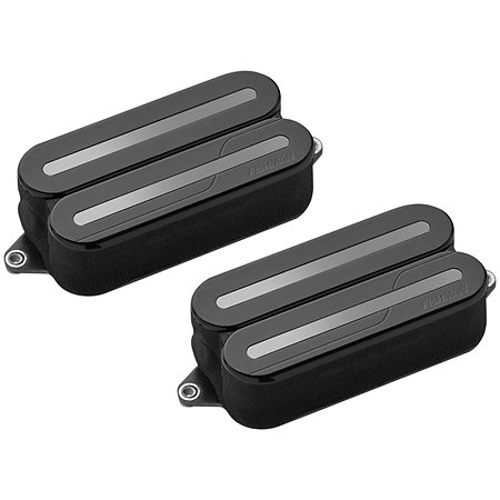 Fishman Fluence PRF-MO6-SBB Set Neck/Bridge Open Core Modern Humbucker Actifs 6 Rail Nickel Black