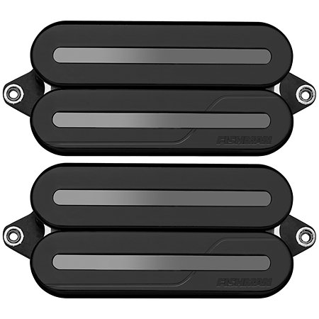 Fishman Fluence PRF-MO6-SBB Set Neck/Bridge Open Core Modern Humbucker Actifs 6 Rail Nickel Black