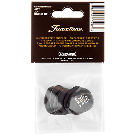 477P204 Jazztone Rond Sachet de 6 Dunlop