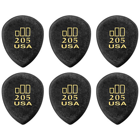 Dunlop 477P205 Jazztone Pointu Sachet de 6