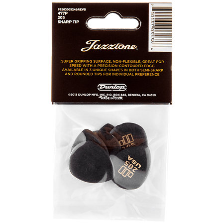 477P205 Jazztone Pointu Sachet de 6 Dunlop