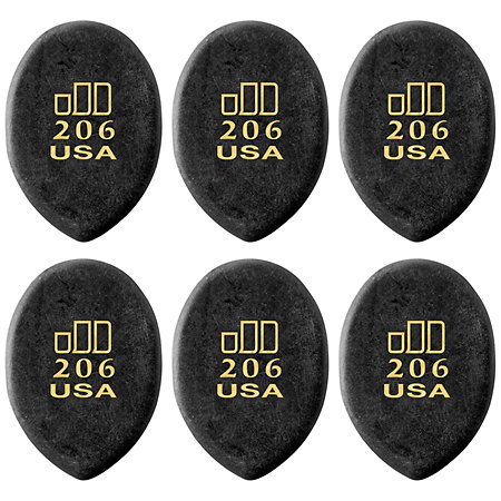 Dunlop 477P206 Jazztone Medium Sachet de 6