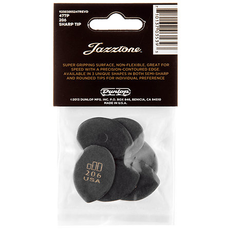 477P206 Jazztone Medium Sachet de 6 Dunlop