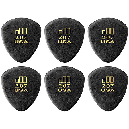 Dunlop 477P207 Jazztone Large Rond Sachet de 6