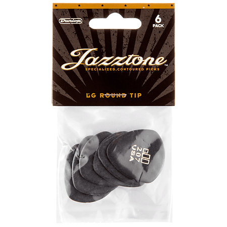 477P207 Jazztone Large Rond Sachet de 6 Dunlop