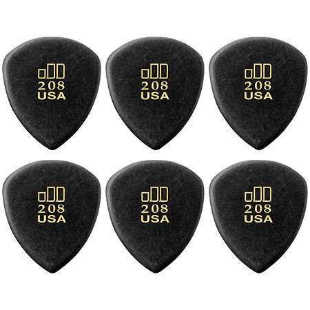 Dunlop 477P208 Jazztone Large Pointu Sachet de 6