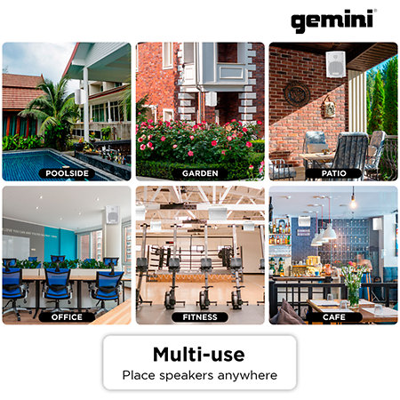 GHSI W400BT White (la paire) Gemini