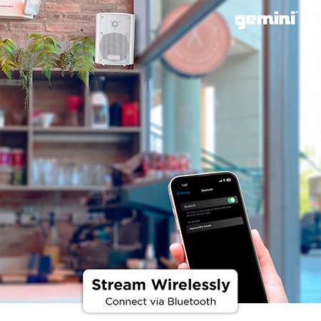 GHSI W400BT White (la paire) Gemini