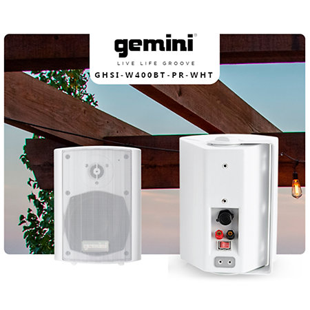 GHSI W400BT White (la paire) Gemini